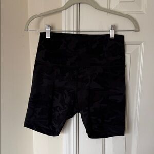 lululemon athletica Black Camo Bike Shorts